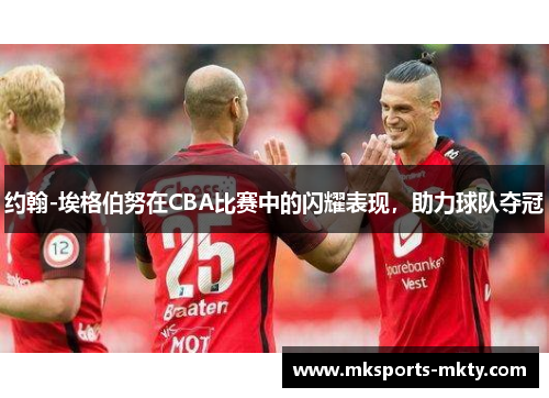 约翰-埃格伯努在CBA比赛中的闪耀表现，助力球队夺冠